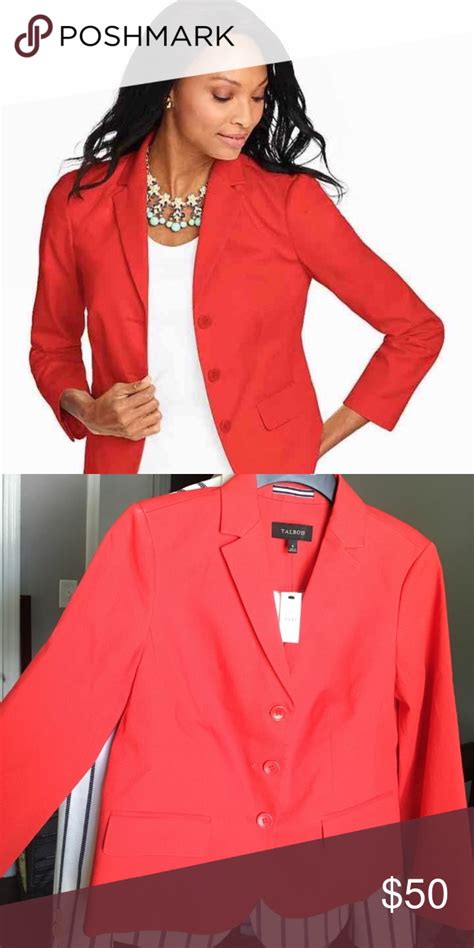 Talbots Blazer Nwt Talbots Red Blazer Talbots Jackets And Coats Blazers Blazer Talbots