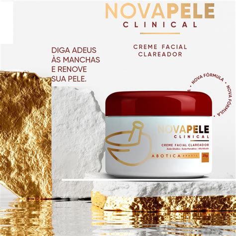 Nova Pele Creme Facial Clareador Protetor Solar Filtro