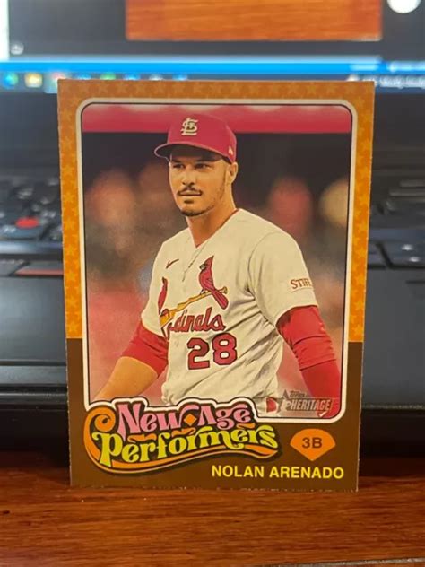 Topps Heritage New Age Performers Nap Nolan Arenado St Louis