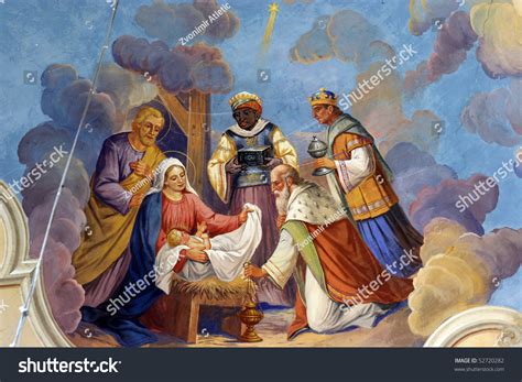 Nativity Scene Adoration Magi Stock Photo 52720282 | Shutterstock