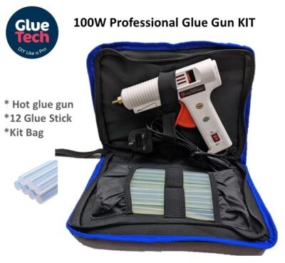 W Hot Melt Glue Gun Professional Kits Adhesive Glue Sticks Craft DIY Hobby EBay UK