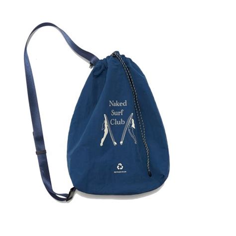 MUSINSA NAKED SURF CLUB Recycled Waterproof Bag Navy