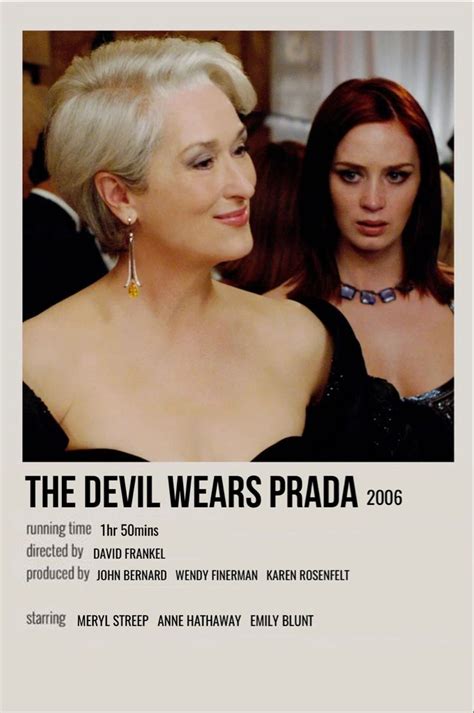 Experience The Minimalist Polaroid Movie Poster For The Devil Wears Prada