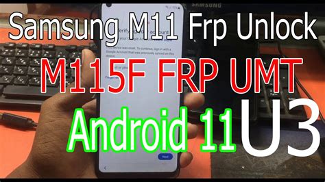 Samsung M Frp Bypass M F Frp Bypass Android U Umt Dongle Youtube