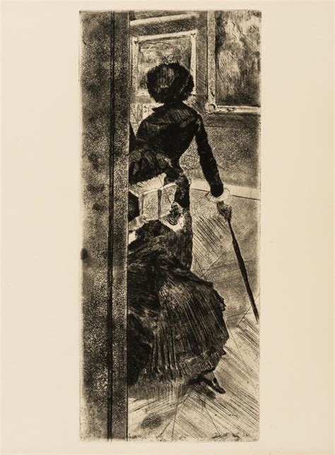 Sold Price Edgar Degas Mary Cassatt In The Louvre Looking