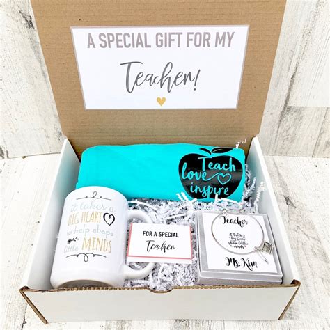 Teacher Gift Box Personalized Teacher Gift Teacher Gift Etsy UK