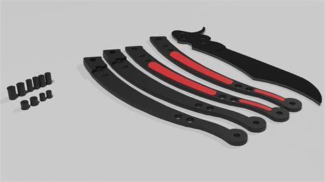 Butterfly Knife 3d Model 3d Printable Cgtrader