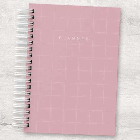 Capa Planner Minimalista Xadrez Modelo Rosa Fazendo A Nossa Festa