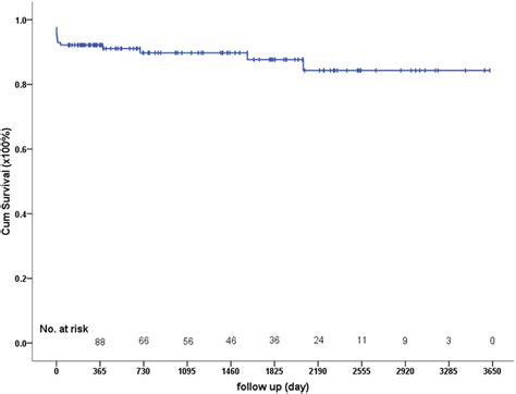 Overall Survival Curve For Patients With Bjv Or Bpp Conduit