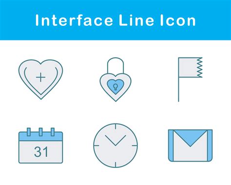 Interface Vector Icon Set 21458968 Vector Art at Vecteezy