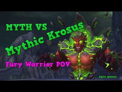 Myth VS Mythic Krosus Fury Warrior POV YouTube