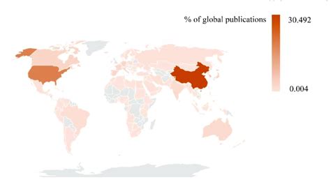 Geographical Distribution Map Of Global Publications Related To Ampk Download Scientific