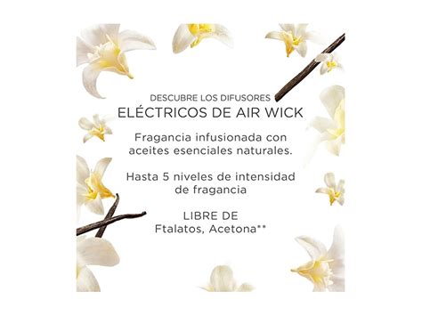 Air Wick Recambio Ambientador Eléctrico Aroma A Orquídea Y Vainilla