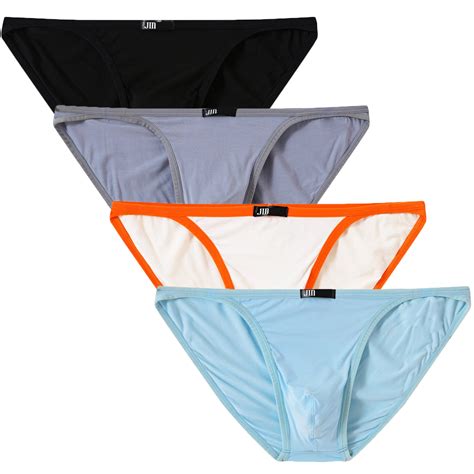 Xidunhg Mens Bikini Briefs Low Rise Tagless Bamboo Underwear Multi Pack L Walmart