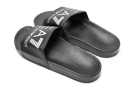 Мужские шлепанцы Emporio Armani EA7 черные - Купить с доставкой по ...
