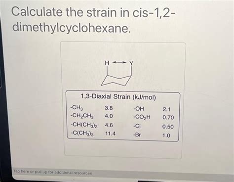 Solved A Table Providing Diaxial Interactions Of A Chegg