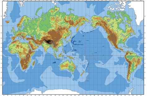 Physical Map Of The World Printable - United States Map