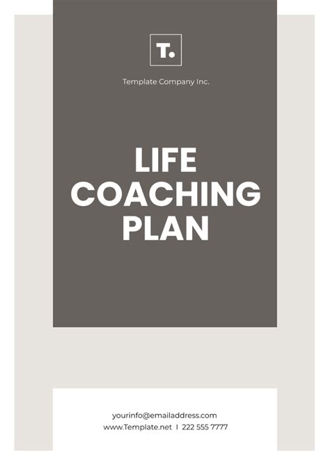 Life Coaching Plan Template Edit Online And Download Example