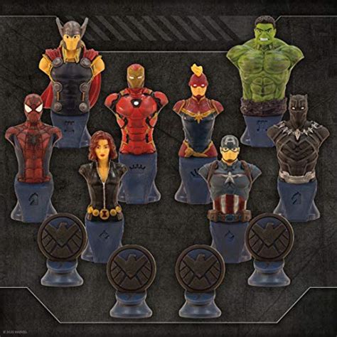 Marvel Collector's Chess Set | Custom Sculpted Chess Pieces Marvel Sup ...