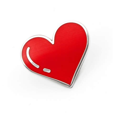 Red Heart Pin Love Lapel Pin Heart Enamel Pin Heart Bag Etsy