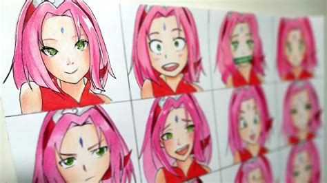 Drawing Sakura Haruno In Different Anime Styles Youtube