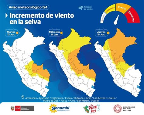 Senamhi On Twitter Aviso A Partir Del Martes 13 Al Jueves 15 De