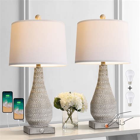 Bobomomo Way Dimmable Touch Control Table Lamp Set Of With