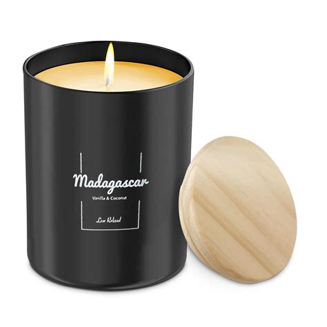 Premium Vanilla & Coconut Scented Candles (Madagascar), Natural Soy