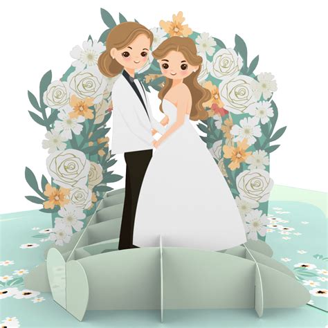 Wedding Gate Less 3D Pop Card SkyPop Wholesale Manufacture