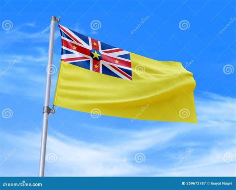 Niue Flag Map. Map Of Niue With Flag Isolated On White Background. Free ...