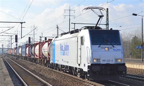 Rurtalbahn Cargo Mit Der Railpool Lok 186 422 2 Und Containerzug Am 13