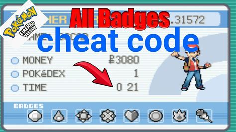 How To Get All Badges In Pokemon Fire Red All Badges Cheat Code