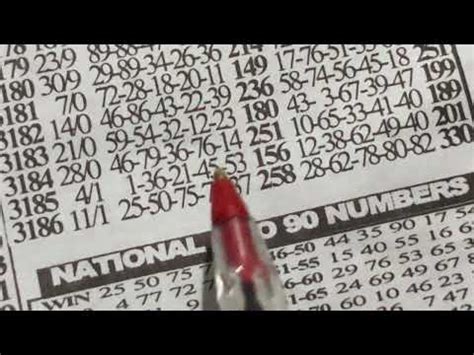 National Weekly Lotto Four Strong Numbers Youtube