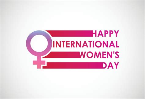 Happy Women's Day Typographical Design Elements. International women's ...