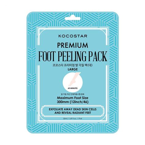 Тканевая маска для ног Kocostar Premium Foot Peeling Pack, Large, 50 мл ...