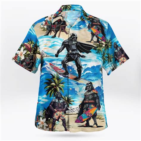 Darth Vader Star Wars Surfing Hawaiian Shirt Homefavo