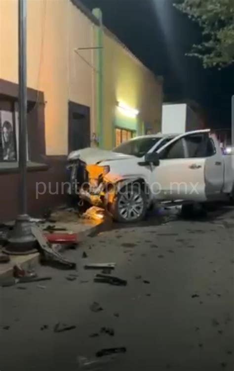 ACCIDENTE VIAL EN GENERAL TERÁN DEJA CUANTIOSOS DAÑOS MATERIALES