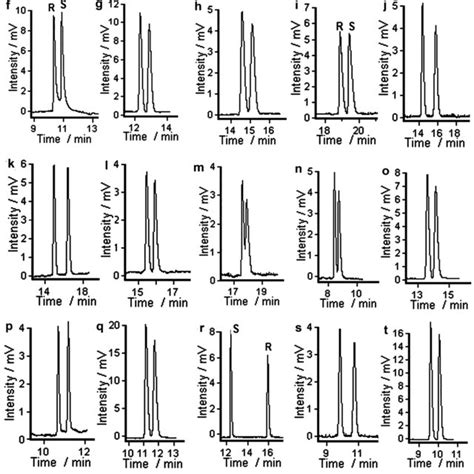 Representative Gc Chromatograms For The Resolution Of Racemates On The Download High