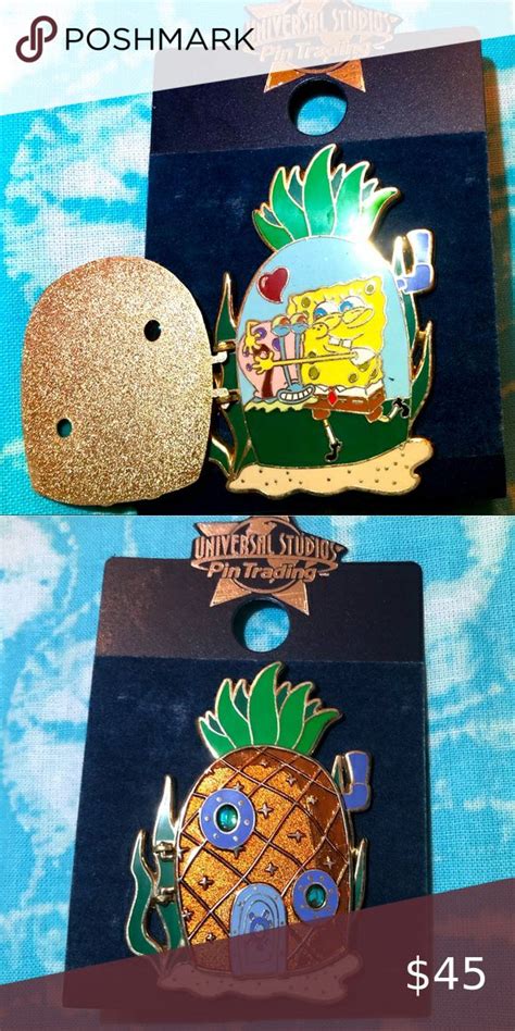 Universal Studios Pin Trading Sponge Bob Squarepants And Gary Inside