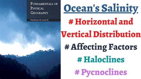 P6C13 Horizontal And Vertical Distribution Of Salinity Halocline