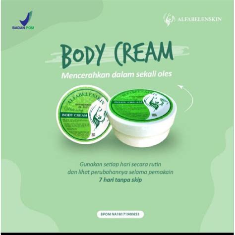 Jual Alfabelenskin Whitening Bodycream Body Bleaching Shopee Indonesia