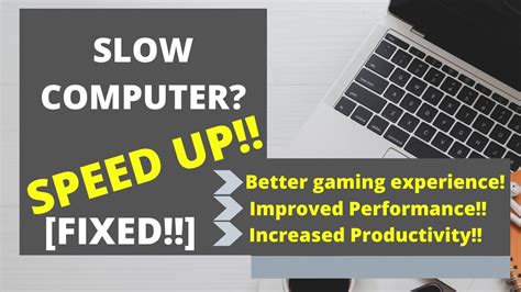 How To Fix Slow Computer Speed Up Your Windows Performance Solved