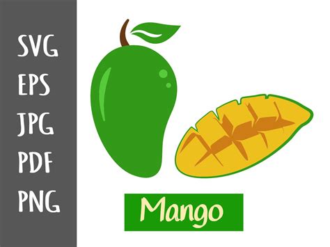 Mango SVG EPS PNG Vector File Graphic By Hey Kancil Creative Fabrica