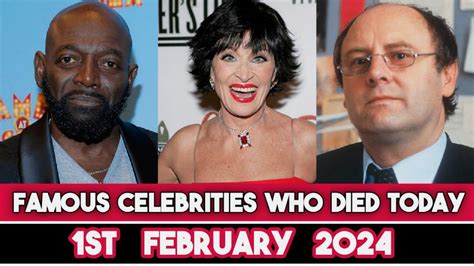 Famous Celebrities Who Died Today 1st February 2024 Actors Died Today