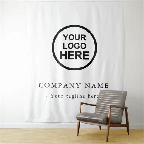 Custom Company Logo Backdrop For Events | Zazzle