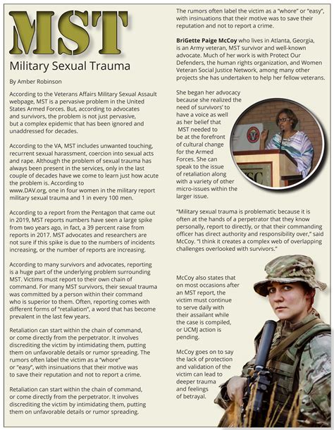 Military Sexual Trauma San Diego Veterans Magazine