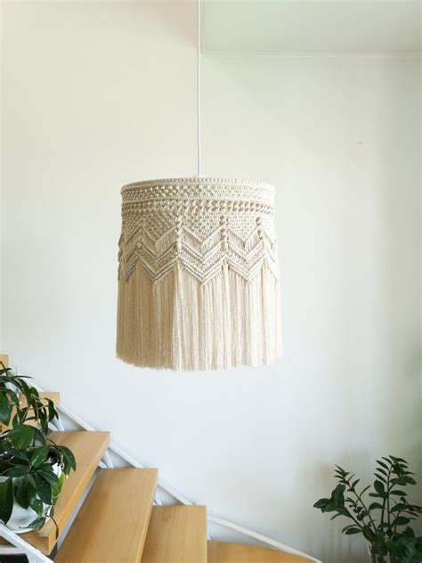 Macrame Chandelier Modern Macrame Lamp Shade Macrame Lighting