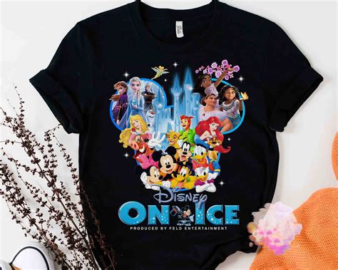 Disney On Ice Mickey And Friends T-shirt, Custom Name Disney Princess ...