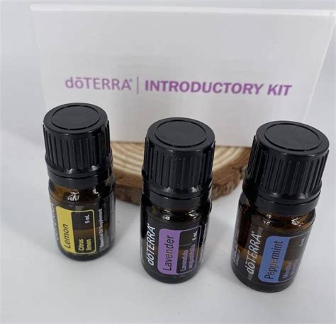 Doterra Intro Kit Lavender Peppermint Lemon Essential Oils 5ml Etsy