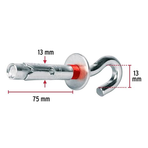 Taquetes Expansivos Con Armella Abierta 1 2 Broca X 70 Mm 2 Pz